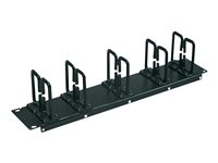 Eaton Tripp Lite Series Rack Enclosure Cabinet Horizontal Cable Ring Flexible 2URM - Rack-kabelføringssett - svart - 2U - 19" SRCABLERING2U