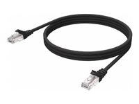 Vision - Nettverkskabel - RJ-45 (hann) til RJ-45 (hann) - 2 m - UTP - CAT 6 - med støvel, flertrådet - svart TC 2MCAT6/BL