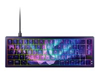 CHERRY XTRFY K5V2 - Tastatur - 65% - compact - belyst - USB - QWERTY - Nordisk - tastsvitsj: CHERRY MX Northern Light - blå - med GP6 Northern Light XL mousepad JB-0100PN-0011