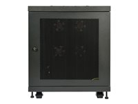 Eaton Tripp Lite Series SmartRack 12U Mid-Depth Rack Enclosure Cabinet for Harsh Environments, 230V - Rack - AC 230 V - svart - 12U - 19" SRX12UBFFD