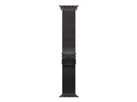 Apple - Sløyfe for smart armbåndsur - 49 mm, svart titanfinish - Stor størrelse - svart - for Watch Hermès Series 9, SE 3, Series 10, Series 11, Series 8, Series 9, Ultra 2, Ultra 3 MGHU4ZM/A