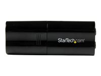 StarTech.com USB Sound Card - 3.5mm Audio Adapter - External Sound Card - Black - External Sound Card (ICUSBAUDIOB) - Lydkort - stereo - USB 2.0 - for P/N: MU15MMS, MU6MMS, TB33A1C ICUSBAUDIOB