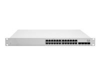 Cisco Meraki Cloud Managed MS225-24 - Switch - Styrt - 24 x 10/100/1000 + 4 x SFP+ - rackmonterbar, stasjonær MS225-24-HW