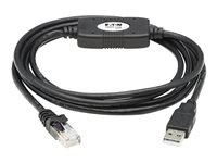 Eaton Tripp Lite Series USB to RJ45 Rollover Console Cable (M/M) - Cisco Compatible, 250 Kbps, 6 ft., Black - Seriell kabel - USB (hann) til RJ-45 (hunn) - 1.83 m - dobbeltisolert - USB 1.1 - svart U009-006-RJ45-X