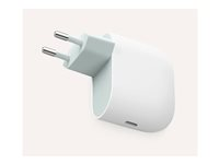 Google - Strømadapter - 45 watt - 3 A - PD 3.1/PPS (24 pin USB-C) - snø - Europa GA05732-EU
