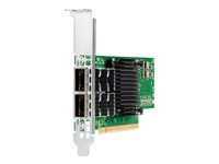 HPE InfiniBand HDR100 MCX653106A-ECAT - Nettverksadapter - PCIe 4.0 x16 lav profil - 100Gb Ethernet / 100Gb Infiniband QSFP28 x 2 - for ProLiant XL220n Gen10, XL225n Gen10, XL290n Gen10, XL645d Gen10 P23666-H21