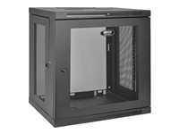 Eaton Tripp Lite Series 12U Wall Mount Rack Enclosure Server Cabinet w/ Door & Side Panels - Rack skap - veggmonterbar - svart - 12U - 19" SRW12U
