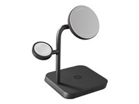 ZENS 4-in-1 - Trådløs ladepute / ladestativ + AC-strømadapter - 18 watt (24 pin USB-C) - svart ZEAPDC01/00