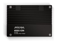 Micron 6550 ION - SSD - Enterprise - kryptert - 30.72 TB - intern - 2.5" - U.2 PCIe 5.0 x4 (NVMe) - SHA-512, FIPS 140-3 Level 2 - Self-Encrypting Drive (SED), TCG Opal Encryption - TAA-samsvar MTFDLAL30T7THL-1BK1DFCYYR