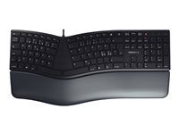 CHERRY KC 4500 ERGO - Tastatur - USB - QWERTY - Pan Nordic - svart JK-4500PN-2