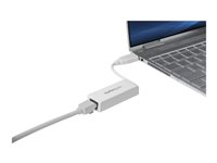 StarTech.com USB 3.0 to Gigabit Ethernet Network Adapter - 10/100/1000 NIC - USB to RJ45 LAN Adapter for PC Laptop or MacBook (USB31000SW) - Nettverksadapter - USB 3.0 - Gigabit Ethernet - hvit USB31000SW
