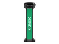 Compulocks Galaxy Tab A8 10.5" Space Enclosure Brandable Floor Stand Plus Hub - Stativ - for nettbrett - svart - skjermstørrelse: 10.5" - plassering på gulv - for Samsung Galaxy Tab A8 140B105GA8SBH01