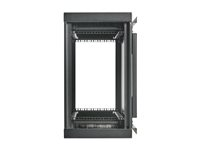 Eaton Tripp Lite Series SmartRack Wall-Mount Mini Rack Enclosure 6U Low-Profile Side-Mount Black - Rack skap - lavprofil, sidefestet, mini - veggmonterbar - svart - 6U - 19" SRW6USM