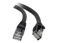 C2G Cat5e Booted Unshielded (UTP) Network Patch Cable - Koblingskabel - RJ-45 (hann) til RJ-45 (hann) - 50 cm - UTP - CAT 5e - formstøpt, uten hindringer, flertrådet - svart 83180