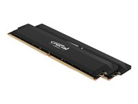 Crucial Pro OC - DDR5 - sett - 64 GB: 2 x 32 GB - DIMM 288-pin - 3200 MHz / PC5-51200 - CL40 - 1.35 V - ikke-bufret - on-die ECC - svart CP2K32G64C40U5B
