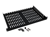 Eaton Tripp Lite Series Rack Enclosure Cabinet Cantilever Fixed Shelf 40lb Capacity 1URM - Rack-hylle - svart - 1U SRSHELF2P1U