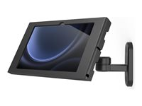 Compulocks Galaxy Tab S9/S9FE 10.9" Apex Enclosure Swing Wall Mount Black - Monteringssett - svingarm, synlige foran/bak kamera og sensorer - for nettbrett - låsbar - metallramme - svart - skjermstørrelse: 10.9" - veggmonterbar - for Samsung Galaxy Tab S10 FE, Tab S10 Lite, Tab S11, Tab S9, Tab S9 FE 827B109GAPXB