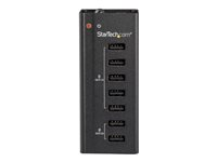 StarTech.com 7 Port USB Charging Station with 5x 1A Ports and 2x 2A Ports - Ladestripe + AC-strømadapter - 5 A - 7 utgangskontakter (USB) - svart ST7C51224EU