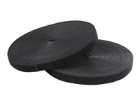 StarTech.com 100ft. Hook and Loop Roll - Cut-to-Size Reusable Cable Ties - Bulk Industrial Wire Fastener Tape - Adjustable Fabric Wraps - Black (HKLP100) - Kabellisserulle - 30.4 m - for P/N: CMHOOK1U, HKLP100BL, HKLP100GN, HKLP100RD, HKLP100YW HKLP100