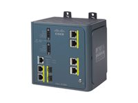 Cisco Industrial Ethernet 3000 Series - Switch - L2+ - Styrt - 4 x 10/100 + 2 x kombo-Gigabit SFP - DIN-skinnemonterbar - oppusset IE-3000-4TC-RF