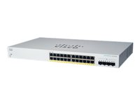 Cisco Business 220 Series CBS220-24FP-4X - Switch - smart - 24 x 10/100/1000 (PoE+) + 4 x 10 Gigabit SFP+ (opplenke) - rackmonterbar - PoE+ (382 W) - gjenfabrikert CBS220-24FP4XEU-RF