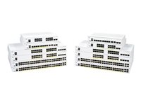 Cisco Business 250 Series CBS250-24FP-4X - Switch - L3 - smart - 24 x 10/100/1000 (PoE+) + 4 x 10 Gigabit SFP+ - rackmonterbar - PoE+ (370 W) - gjenfabrikert CBS250-24FP4XEU-RF