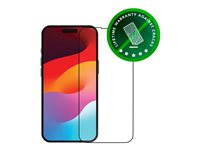 dbramante1928 Eco-shield - Skjermbeskyttelse for mobiltelefon - rammefarge svart - for Apple iPhone 15 Plus ES67CL001925