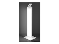 Compulocks - Stativ - for nettbrettkapsling - merkevaremulighet - metall - hvit - skjermstørrelse: inntil 24" - plassering på gulv - med Lighting Kit 140WLK01-UK