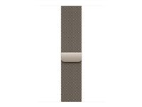 Apple - Sløyfe for smart armbåndsur - 46mm - M/L-størrelse - naturlig - for Watch Hermès Series 9, SE 3, Series 10, Series 11, Series 8, Series 9, Ultra 2, Ultra 3 MGJ34ZM/A