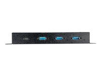 StarTech.com 4 Port USB C Hub 10Gbps - Metal Industrial USB 3.2/3.1 Gen 2 Type-C Hub - 3A/1C - USB-C or USB-A Host - Mountable - ESD/Surge (HB31C3A1CME) - Hub - 1 x USB-C + 3 x USB 3.1 - stasjonær - AC 110 - 230 V HB31C3A1CME