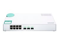 QNAP QSW-308S - Switch - ikke-styrt - 3 x 10 Gigabit SFP+ + 8 x 10/100/1000 - stasjonær QSW-308S