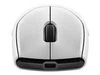 Alienware Tri-Mode Gaming Mouse AW720M - Mus - optisk - 8 knapper - kablet, trådløs - USB, 2.4 GHz, Bluetooth 5.1 - månelys AW720M-W-DEAM