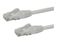 StarTech.com 2m CAT6 Ethernet Cable, 10 Gigabit Snagless RJ45 650MHz 100W PoE Patch Cord, CAT 6 10GbE UTP Network Cable w/Strain Relief, White, Fluke Tested/Wiring is UL Certified/TIA - Category 6 - 24AWG (N6PATC2MWH) - Koblingskabel - RJ-45 (hann) til RJ-45 (hann) - 2 m - UTP - CAT 6 - uten hindringer - hvit N6PATC2MWH