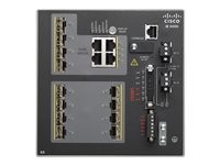 Cisco Industrial Ethernet 4000 Series - Switch - Styrt - 8 x SFP + 4 x kombo-Gigabit SFP - DIN-skinnemonterbar - DC power - TAA-samsvar IE-4000-8S4G-E