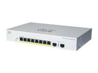 Cisco Business 220 Series CBS220-8FP-E-2G - Switch - smart - 8 x 10/100/1000 (PoE+) + 2 x Gigabit SFP (opplink) - rackmonterbar - PoE+ (130 W) - gjenfabrikert CBS220-8FPE2GUK-RF