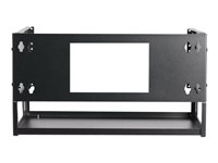 Eaton Tripp Lite Series 4U Wall-Mount Bracket with Shelf for Small Switches and Patch Panels, Hinged - Rackmonteringshylle - hengslet - veggmonterbar - svart - 4U - 19" SRWO4UBRKTSHELF