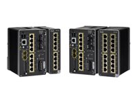 Cisco Catalyst IE3400 Rugged Series - Network Advantage - switch - Styrt - 8 x 10/100/1000 + 2 x Gigabit SFP - DIN-skinnemonterbar - DC power IE-3400-8P2S-A