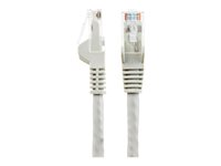 StarTech.com 15m LSZH CAT6 Ethernet Cable, 10 Gigabit Snagless RJ45 100W PoE Network Patch Cord with Strain Relief, CAT 6 10GbE UTP, Grey, Individually Tested/ETL, Low Smoke Zero Halogen - Category 6 - 24AWG - Koblingskabel - RJ-45 (hann) til RJ-45 (hann) - 15 m - 6 mm - UTP - CAT 6 - uten hindringer - grå N6LPATCH15MGR