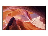 Sony Bravia Professional Displays FWD-65X80L - 65" Diagonalklasse (64.5" synlig) - X80L Series LED-bakgrunnsbelyst LCD-skjerm - med TV-kanalvelger - intelligent skilting - Smart TV - Google TV - 4K UHD (2160p) 3840 x 2160 - HDR - rammeblinking, Direct LED - svart FWD-65X80L