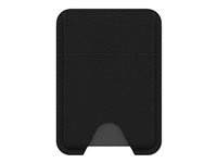 OtterBox Symmetry Series - Lomme for kredittkort - MagSafe-samsvar - kaktuslær, polyuretan - vanta (svart) 77-98741