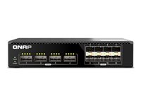 QNAP QSW-M7308R-4X - Switch - Styrt - 4 x 100 Gigabit QSFP28 + 8 x 25 Gigabit SFP28 - rackmonterbar QSW-M7308R-4X