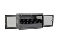 Eaton Tripp Lite Series 16-Device USB Charging Station Cabinet with Sync for iPad and Android Tablets, Wall-Mount and Cart Options, 230V, BS1363 to C13 Plug, Black - Lader for flere enheter skap - med sikringsbryter - skrivebord, veggmonterbar - svart - for P/N: CSHANDLEKIT2, UR050-001-24G CSCXB16USB