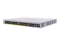 Cisco Business 350 Series CBS350-48NGP-4X - Switch - L3 - Styrt - 40 x 10/100/1000 (PoE+) + 8 x 100/1000/2.5G/5G (PoE++) + 2 x combo 10 Gigabit SFP+/RJ-45 + 2 x 10 Gigabit SFP+ - rackmonterbar - PoE+ (740 W) - gjenfabrikert - for P/N: CON-SNT-CBSK2201, SP-SNC-CBSK2201 CBS350-48NGP4XEURF