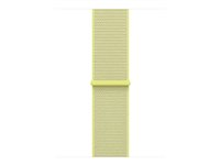 Apple - Sløyfe for smart armbåndsur - 42mm - 130 - 200 mm - neongul - for Watch Hermès Series 7, Hermès Series 9, SE 3, Series 10, Series 11, Series 8, Series 9 MFFF4ZM/A