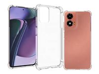 Insmat Impact - Baksidedeksel for mobiltelefon - termoplast-polyuretan (TPU), polykarbonat - blank - for Motorola Moto G24 650-1242
