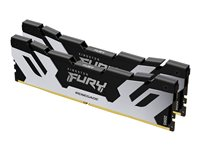 Kingston FURY Renegade - DDR5 - sett - 64 GB: 2 x 32 GB - DIMM 288-pin - 6400 MT/s / PC5-51200 - CL32 - 1.1 V - ikke-bufret - on-die ECC - svart, sølv KF564C32RSK2-64