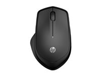 HP 285 Silent - Mus - ergonomisk - optisk - trådløs - 2.4 GHz - USB trådløs mottaker 6G4E6AA#ABB