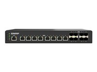 QNAP QSW-IM3216-8S8T - Switch - Styrt - 8 x 10 Gigabit SFP+ + 8 x 100/1000/2.5G/5G/10GBase-T - rackmonterbar, veggmonterbar - for QNAP CAB-DAC30M-SFPP-DEC01, CAB-DAC30M-SFPP-DEC02, CAB-DAC50M-SFPP, TRX-10GITSFPP-SR QSW-IM3216-8S8T