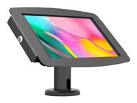 Compulocks Galaxy Tab A7 Lite Space Enclosure Tilting Stand 4" - Monteringssett (stativ, hus) - tilting kiosk - for nettbrett - låsbar - høyverdig aluminium - svart - skjermstørrelse: 8.7" - monteringsgrensesnitt: 100 x 100 mm - skrivebordsmonterbar, frittstående - for Samsung Galaxy Tab A7 Lite TCDP04870GA7SB