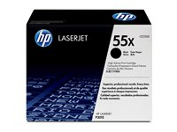 CE255X-PROMOKIT inneholder 2 stkCE255XHP LaserJet Smart print cartridge, black (12,500 pages)HP LaserJet P3015-series CE255X-PROMOKIT